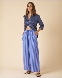 CAMIXA - Palazzo Wide Leg Striped Pants