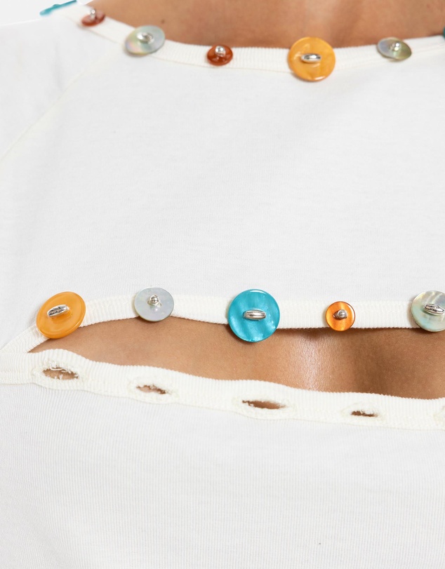 Jaded London - Button Opening Top