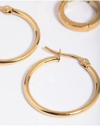 Lovisa - Waterproof Gold Plated Stainless Steel Ball Stud Earring Pack