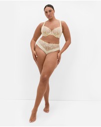 City Chic - Amelie Demi Underwire Bra - Lemonade