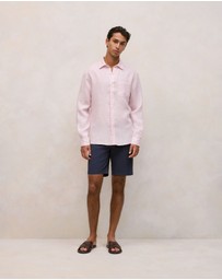 Trenery - Cotton Twill Chino Short in Navy