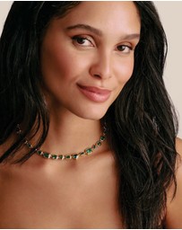 THOMAS SABO - THOMAS SABO Elyndra Necklace with Green Stones