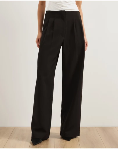 Atmos&Here - Jade High Rise Tailored Pants With Pleats