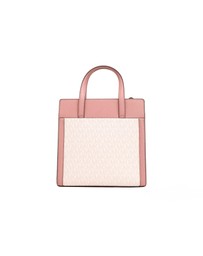 Michael Kors - Pre-Loved Michael Kors Cece Small Dark Powder Blush North South Flap Tote Crossbody Bag