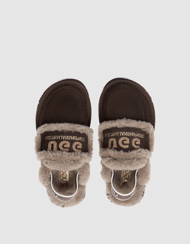 EVERAU - Australian Shepherd Ugg Rilee Kids Cow Suede Upper House Shoes