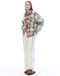 THE TALES - Patchwork Check Flannel Shirt