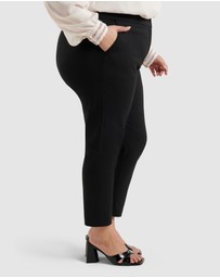 Forever New Curve - Audrey Curve High Waist Cropped Pants