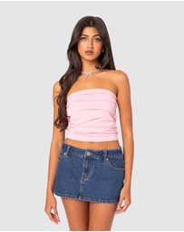 EDIKTED - Isabella Ruched Tube Top