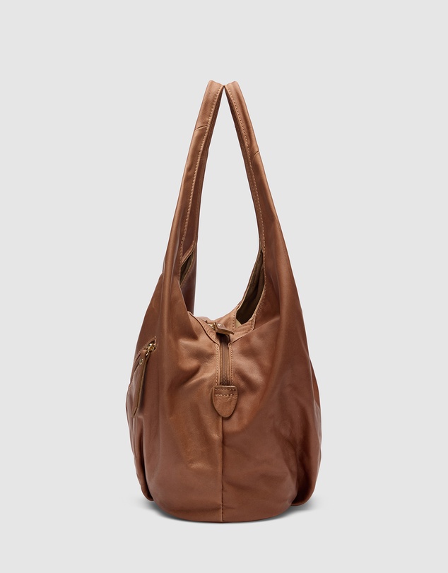 Florence - Catalina Brown Hobo Bag