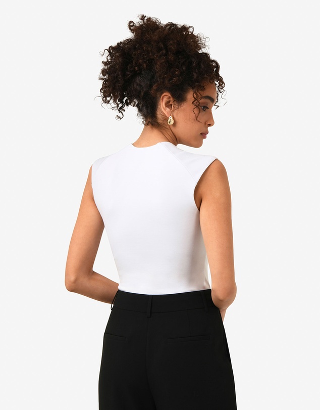 Forcast - Soho Rounded Square Neck Top
