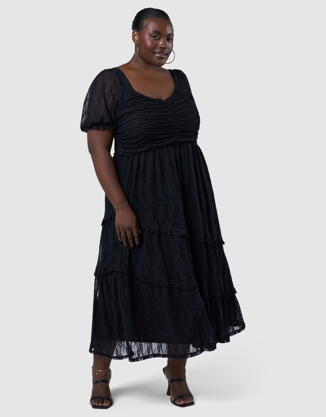Sunday In The City - Highway Lace Midi Dress