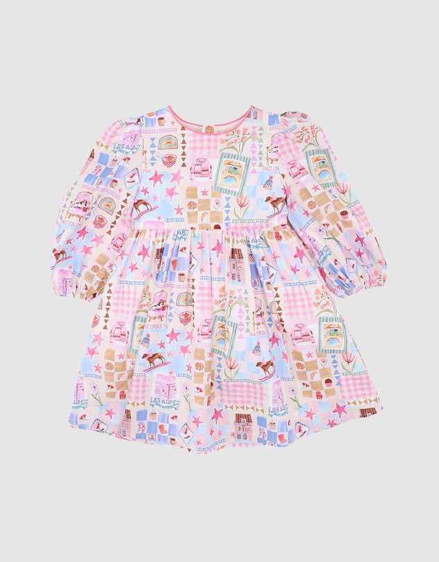 Fox & Finch - Winter Vacay Print Dress - Kids