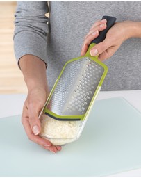 Joseph Joseph - Twist Grater™ Adjustable 2-in-1 Etched Twin-Bladed Grater, Course and Fine