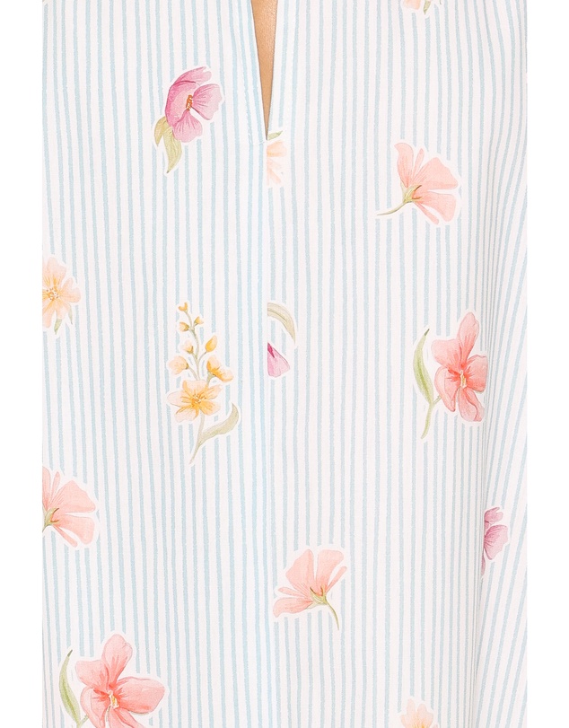 Petal & Pup - Doran Mini Dress - Blue Garden Stripe