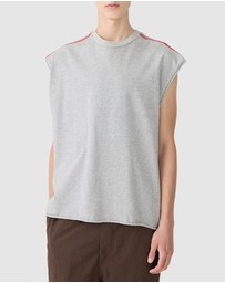 Bassike - Muscle Stripe Detail Tank