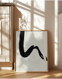 Olive et Oriel - Blackstrokes No 3 by Treechild Art Print