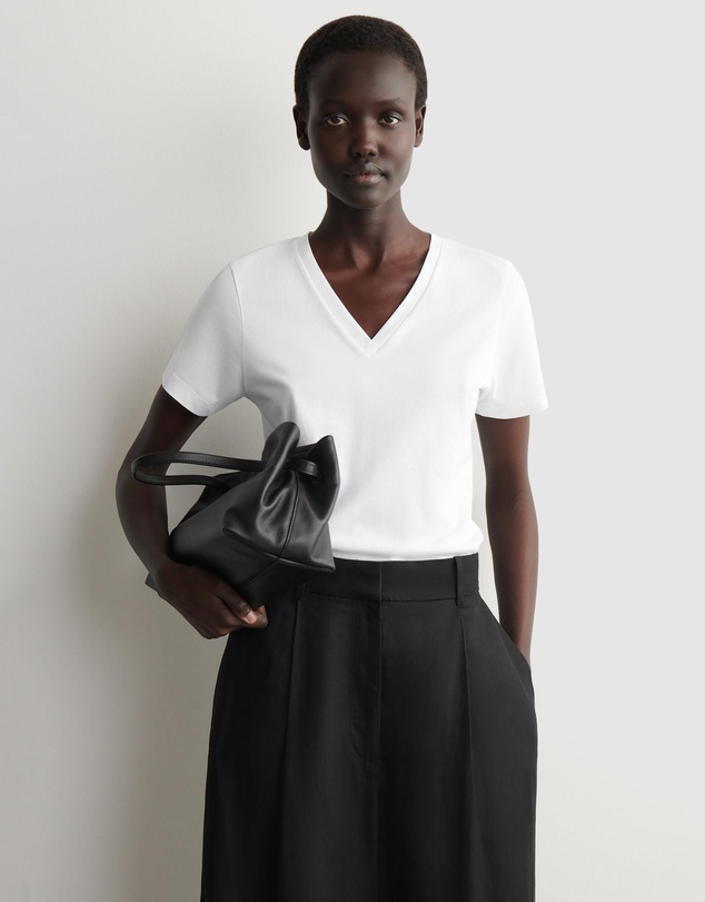 COS - Cotton V-Neck T-Shirt