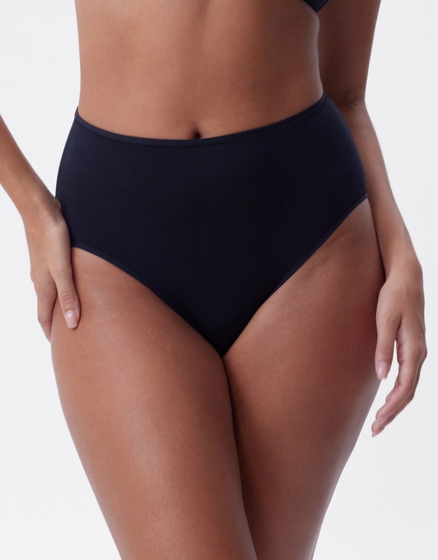 Bras N Things - NKD High Waist Brazilian Knicker - Black