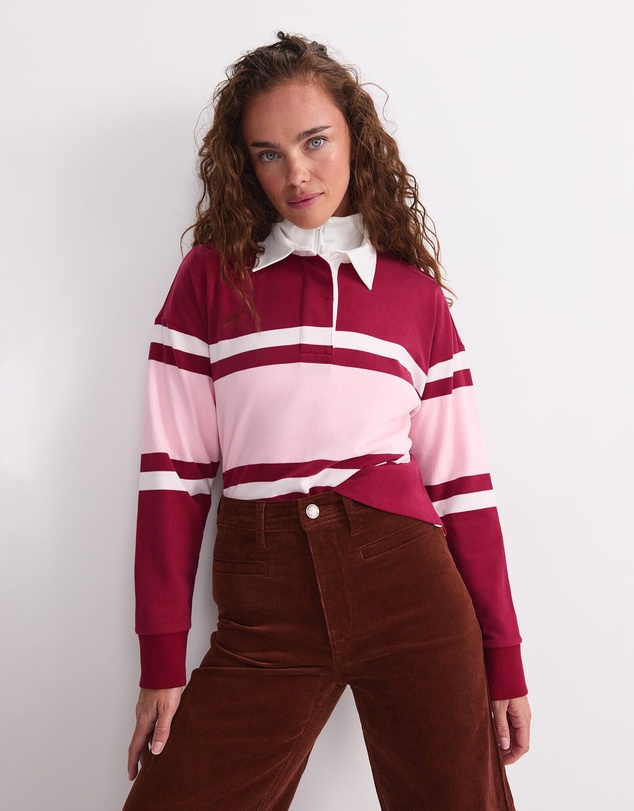 Sportscraft - Joanna Cropped Rugby Shirt