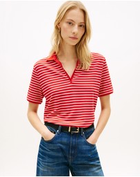 Tommy Hilfiger - Relaxed Fit Open Placket Pique Polo Shirt