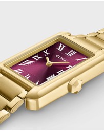 Cluse - Belisenna Watch Steel, Wine, Gold Colour