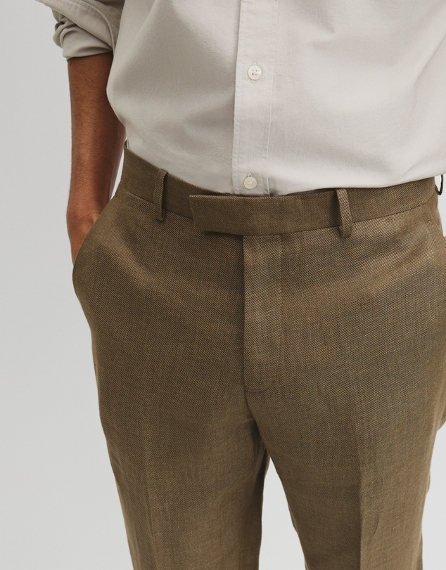 Country Road - Regular Fit Tapered Linen Pant