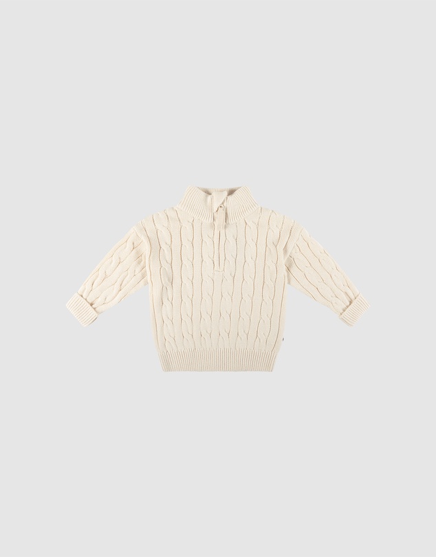 Kynd Baby - Knit Rib Jumper in Ivory