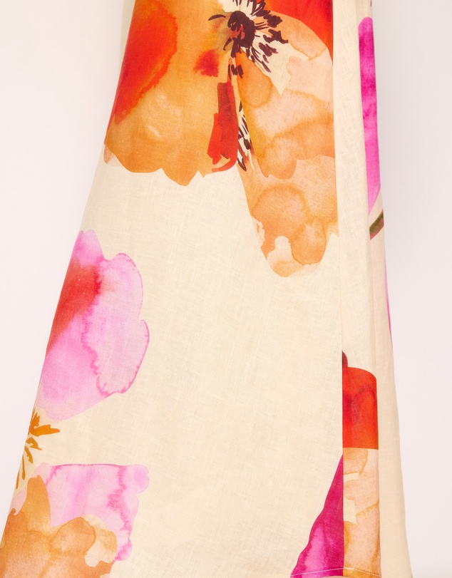AERE - Fiora Linen Midi Dress
