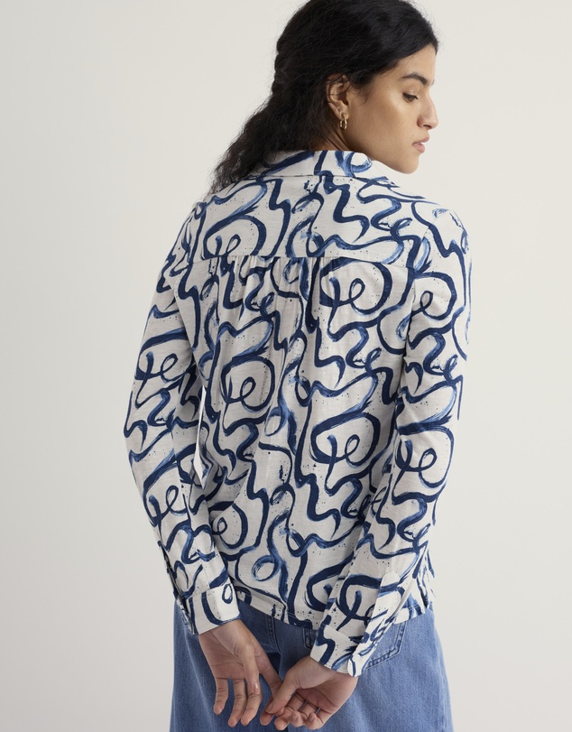Seasalt - Seasalt Cornwall Blue Teasel Head Shirt