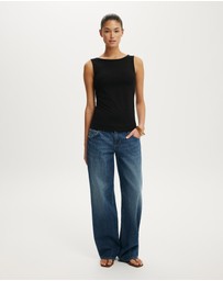 Cotton On - Longline Boat Neck Tank