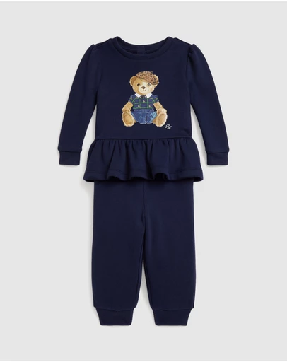 Polo Ralph Lauren - Polo Bear Fleece Sweatshirt & Pants Set - Babies