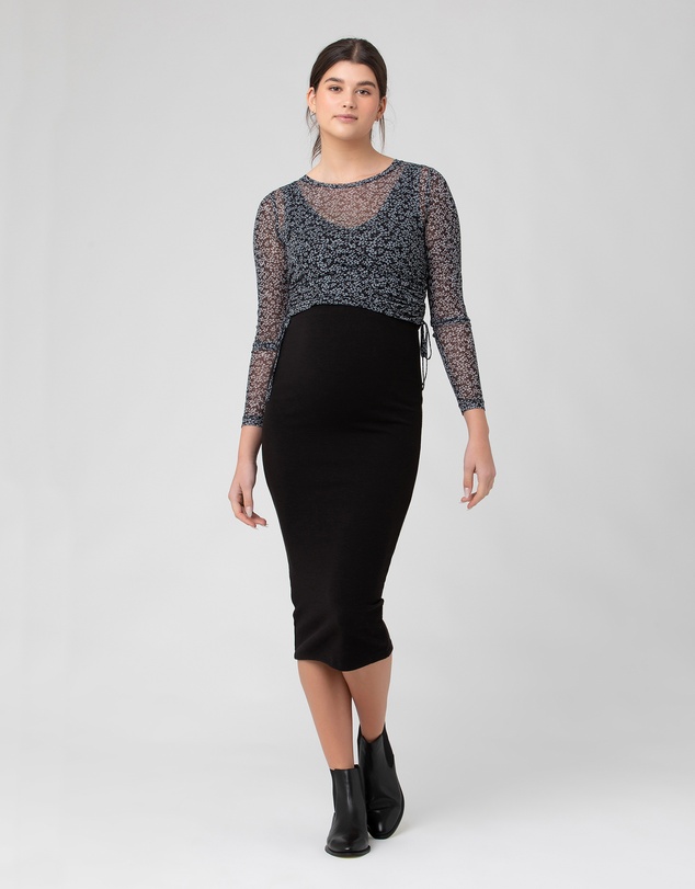 Ripe Maternity - Ribbed Knit Pencil Skirt