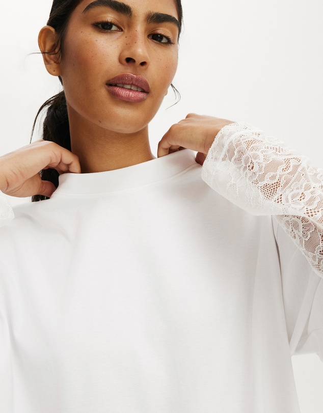 Cotton On Body - Oversized Layered Long Sleeve Top