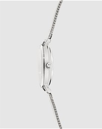 Ted Baker - Staciie 28mm Mother of Pearl Dial with Silver-Tone Mesh Strap