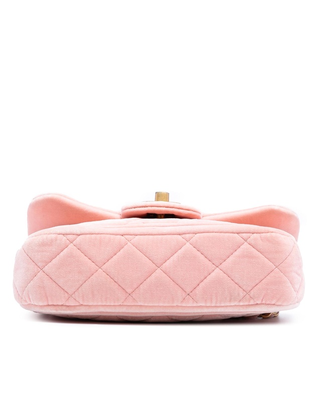Pre-Loved by Azura Reborn - Pre-Loved Mini Quilted Velvet Double Frame Flap