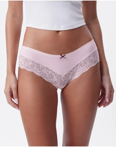 Bras N Things - Faith Brazilian Knicker - Light Pink