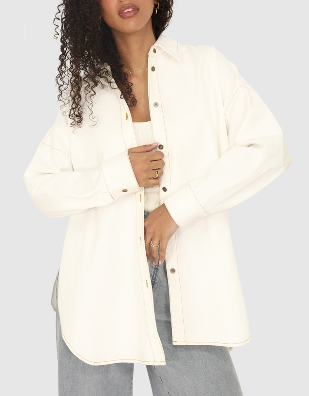 Belle & Bloom - Into Him Oversized Denim Shirt