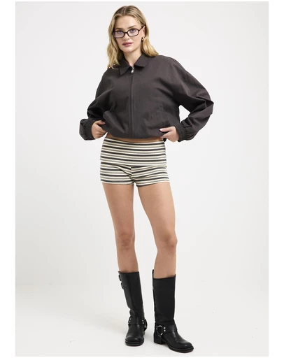Insight - Danni Stripe Folded Shorts