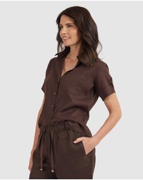 CAMIXA - FEBE Short Sleeve Linen shirt