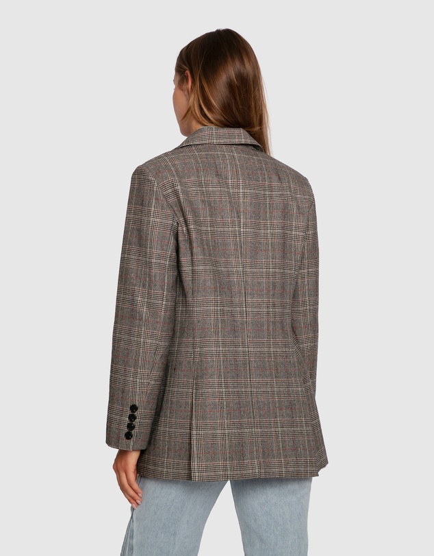 Belle & Bloom - Paris Grid Single Breasted Blazer