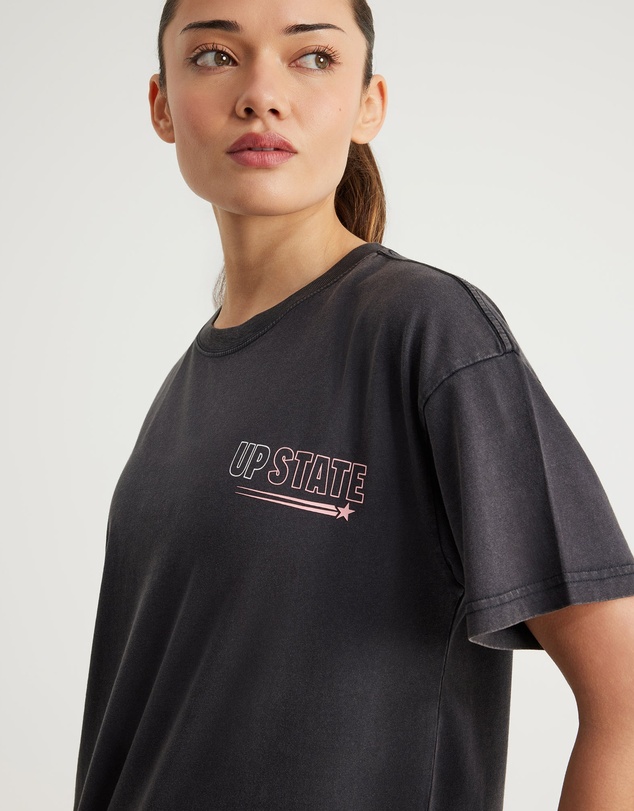 Upstate - Thrive T-Shirt - Black/Snow Wash