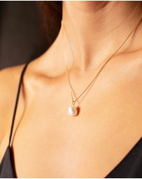 Mestige - Baroque Serene Necklace - 18K Gold Plated
