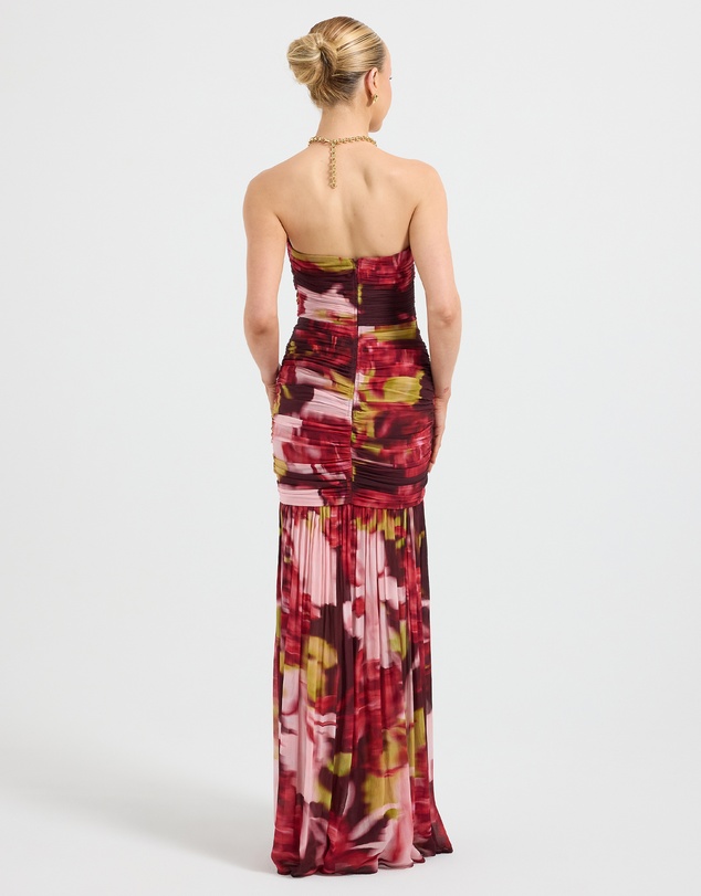 Pasduchas - Faye Strapless Maxi Blur Dress