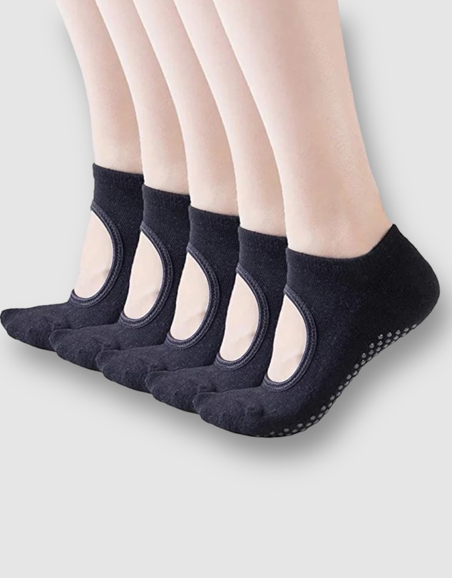 High Heel Jungle - Peek Pilates Yoga Grip Socks - 3 Pack