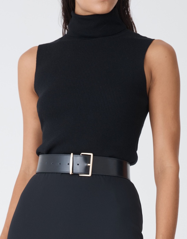 Forcast - Suzie Turtleneck Rib Knit Top