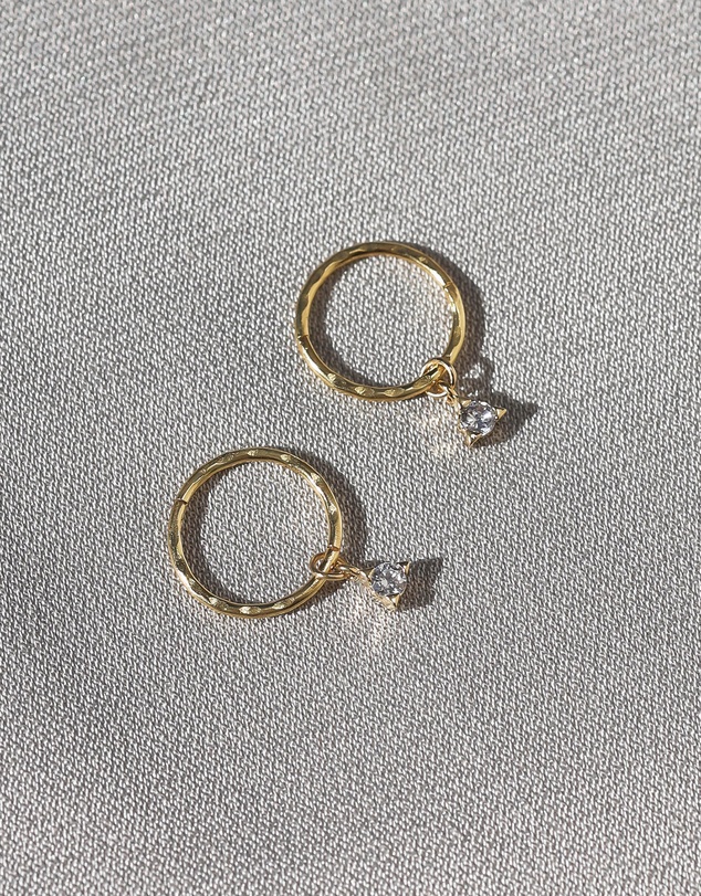 SAINT VALENTINE - Saint Mini Hoops - Gold - ICONIC EXCLUSIVE