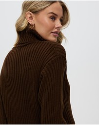 Style Addict - Chunky Knit Crop Skivvy