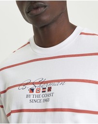 Ben Sherman - Stripe Script T-Shirt