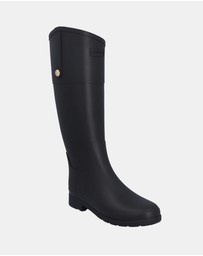 Hunter - Refined Gold Trim Riding Boots - Women's