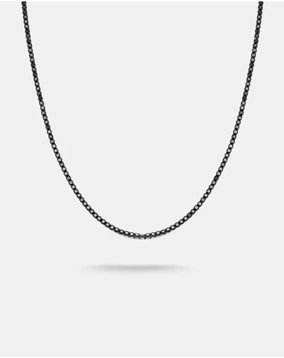 THOMAS SABO - THOMAS SABO Tennis Necklace Sparkling Black with Zirconia Stones